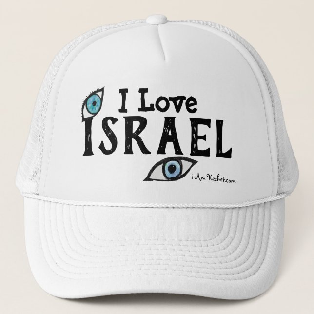 Boné Chapéu de Olhos de Israel, Presente de Israel, Cha (Frente)