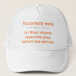 Boné Chapéu de organista voluntário