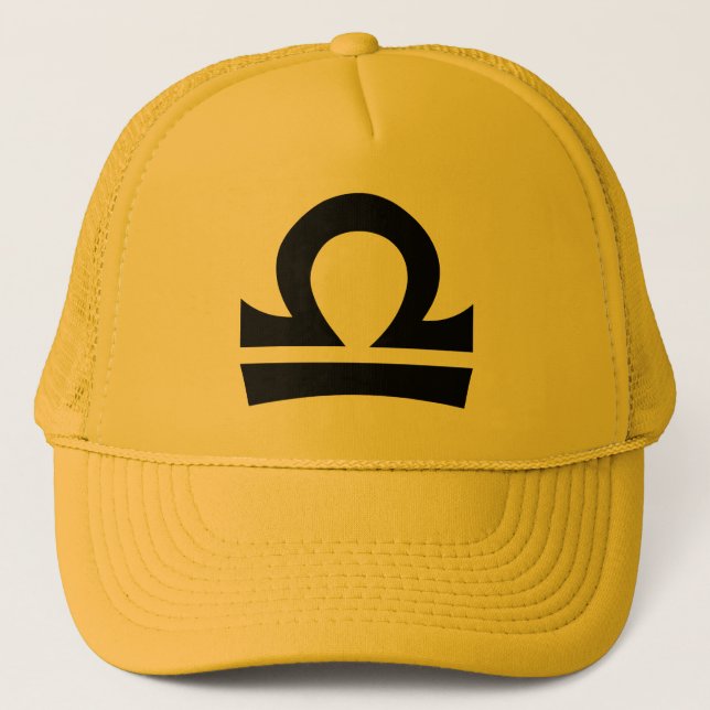 Boné Chapéu de ouro amarelo de Libra (Frente)
