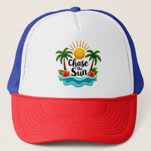 Boné Chapéu de Palma Tropical 'Persiga o Sol'