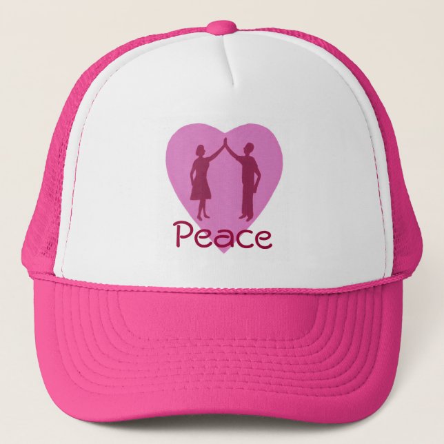 Boné Chapéu de paz alto, macho e fêmea (Frente)