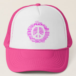 Boné Chapéu de paz - rosa