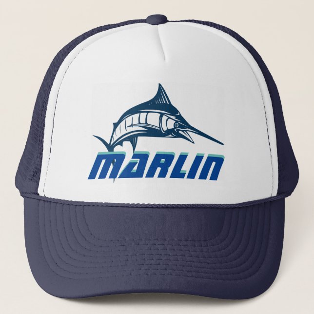 Boné Chapéu de Pesca Personalizado Marlin (Frente)