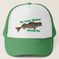 chapéu de pesca walleye, chapéu de camionista