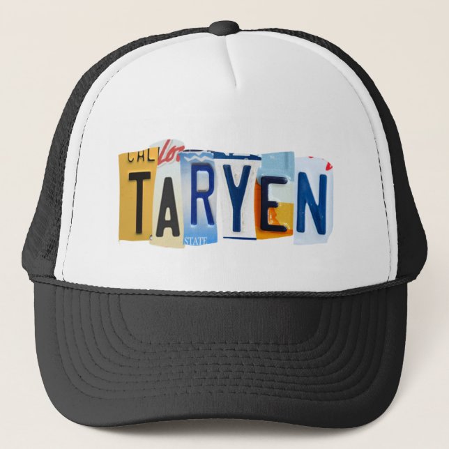 Boné Chapéu de Placa de Licença Taryen (Frente)