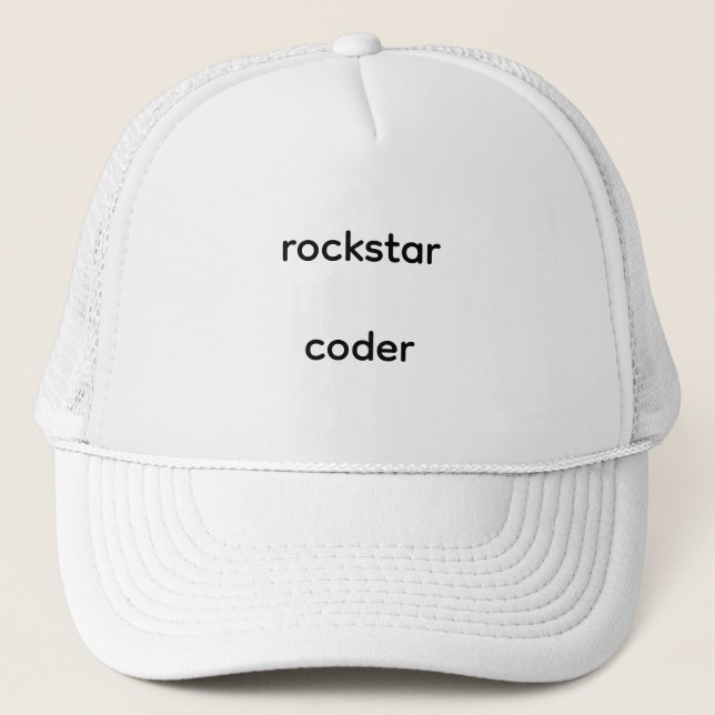 Boné chapéu de programador rockstar (Frente)