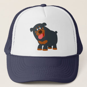 Boné Chapéu de Rottweiler de Desenho Animado Fofo e Div