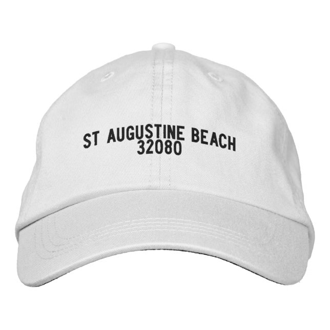 Boné Chapéu de Saint Augustine Beach Flórida (Frente)