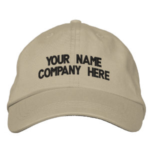 Boné Chapéu de Texto Personalizado Costurado à Mão