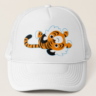 Boné Chapéu De Tigre De Cartoon Bonito E Fácil
