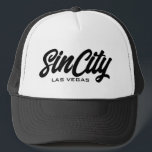 Boné Chapéu de tipografia do roteiro de Las Vegas<br><div class="desc">Chapéu de tipografia de tipografia de Las Vegas. Boné de baseball preto e branco personalizado para visto casual,  esportes,  viagem,  casamento,  férias de primavera,  golfe e muito mais. Na moda para homens e mulheres. Disponível em outras cores legal também.</div>