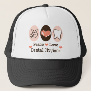 Boné Chapéu dental da higiene do amor da paz