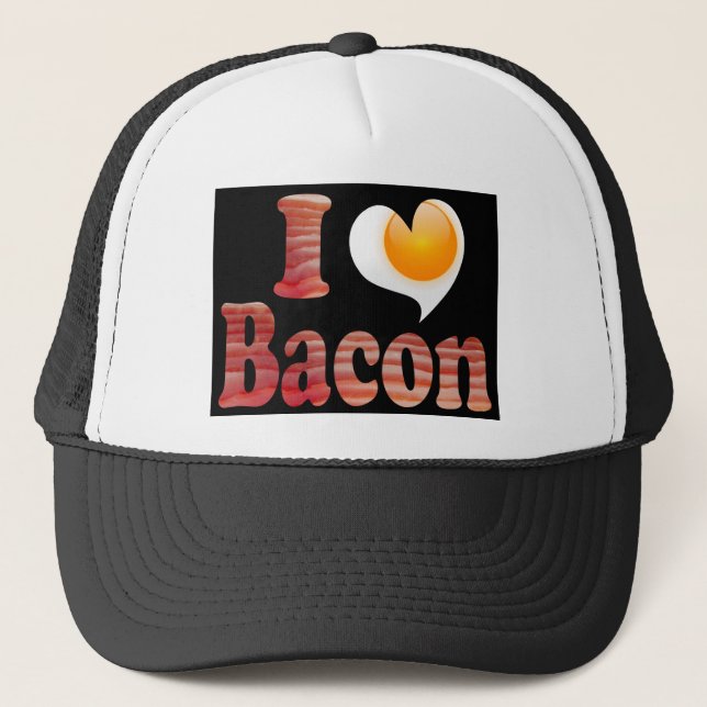 Boné Chapéu do Amante de Ovo com Bacon (Frente)