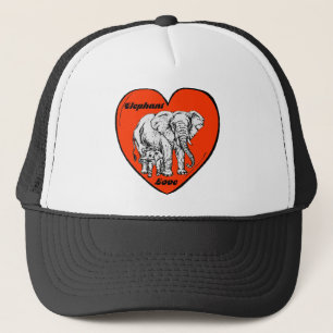 Boné Chapéu do amor do elefante