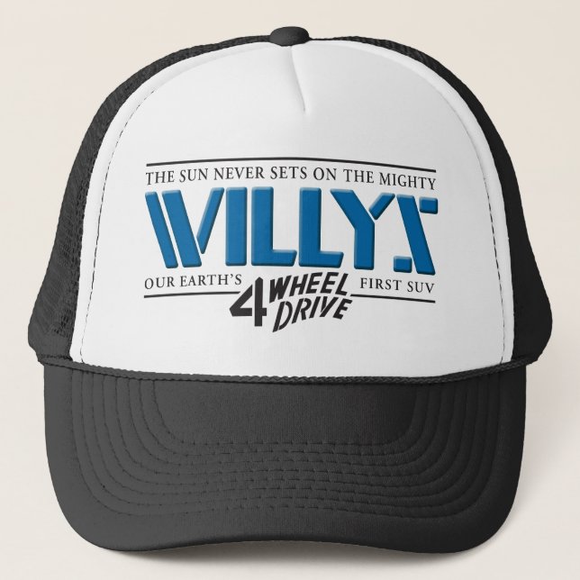 Boné Chapéu do azul de Willys 4WD (Frente)