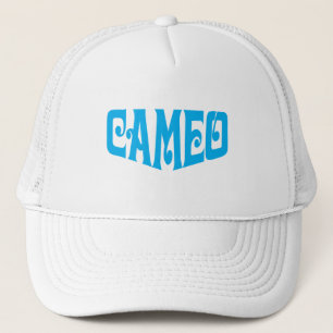 Boné Chapéu do cameo com logotipo azul