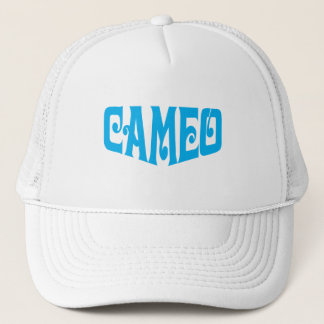 Boné Chapéu do cameo com logotipo azul