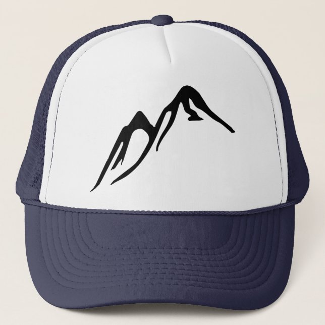 Boné Chapéu do camionista com montanhas (Frente)