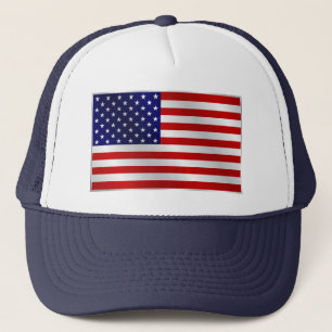 Boné Chapéu do camionista da bandeira americana