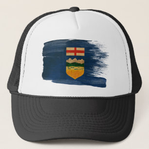 Boné Chapéu do camionista da bandeira de Alberta