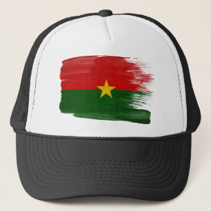 Boné Chapéu do camionista da bandeira de Burkina Faso