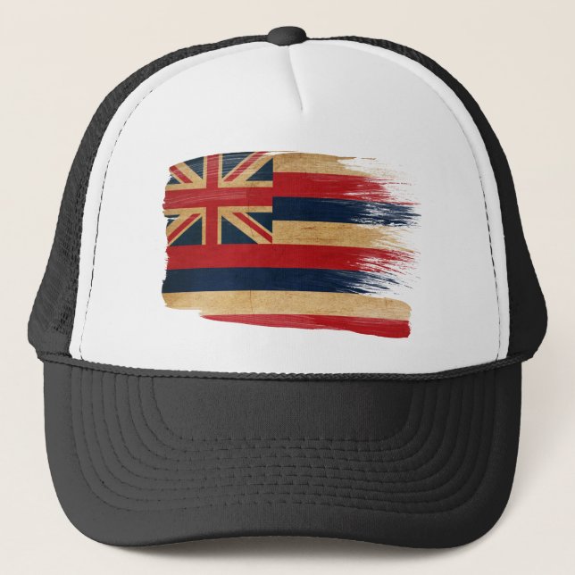 Boné Chapéu do camionista da bandeira de Havaí (Frente)