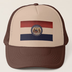 Boné Chapéu do camionista da bandeira de Missouri