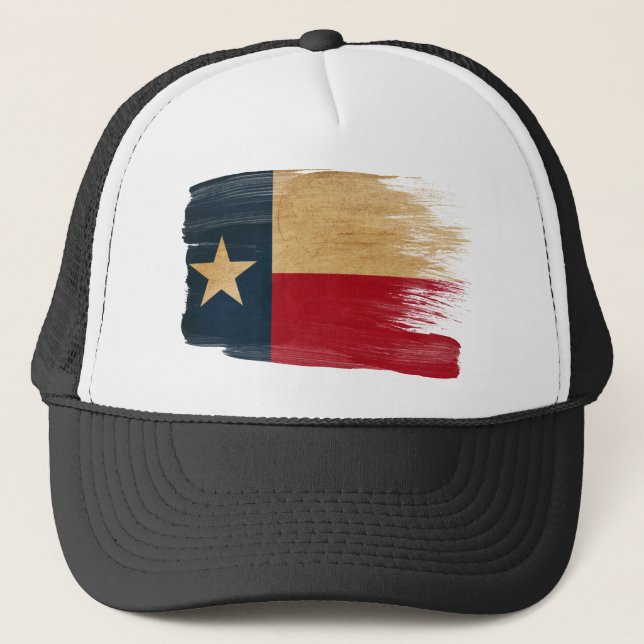 Boné Chapéu do camionista da bandeira de Texas (Frente)