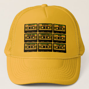 Boné Chapéu do camionista da cassete de banda magnéti