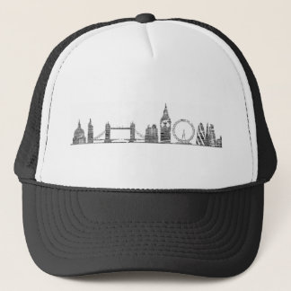 Boné Chapéu do camionista da skyline de Londres