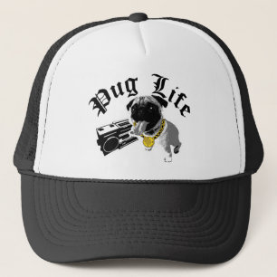 Boné Chapéu do camionista da vida $17,95 do Pug (11