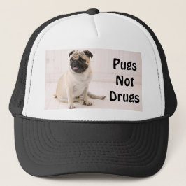 Boné Chapéu do camionista das drogas dos Pugs não