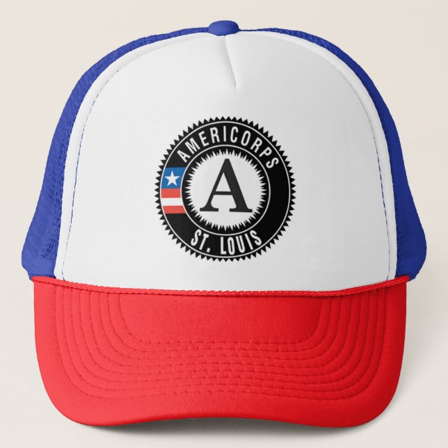 Boné Chapéu do camionista de AmeriCorps St Louis - (Frente)
