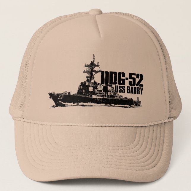 Boné Chapéu do camionista de DDG-52 Barry (Frente)