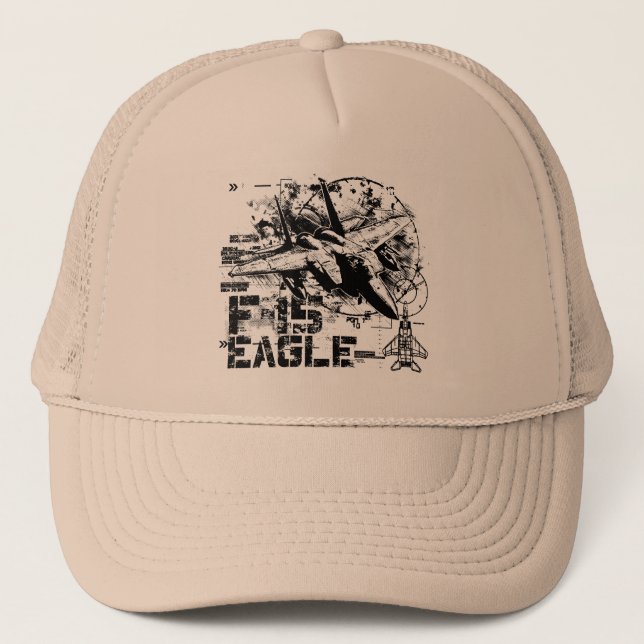 Boné Chapéu do camionista de F-15 Eagle (Frente)