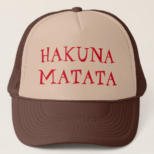Boné Chapéu do camionista de Hakuna Matata