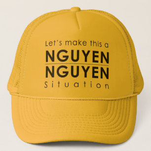 Boné Chapéu do camionista de Nguyen/situação de Nguy