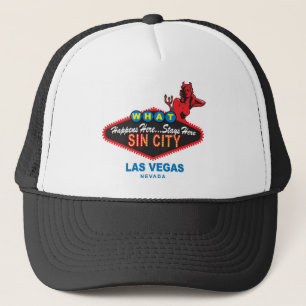 Boné Chapéu do camionista de Sin City