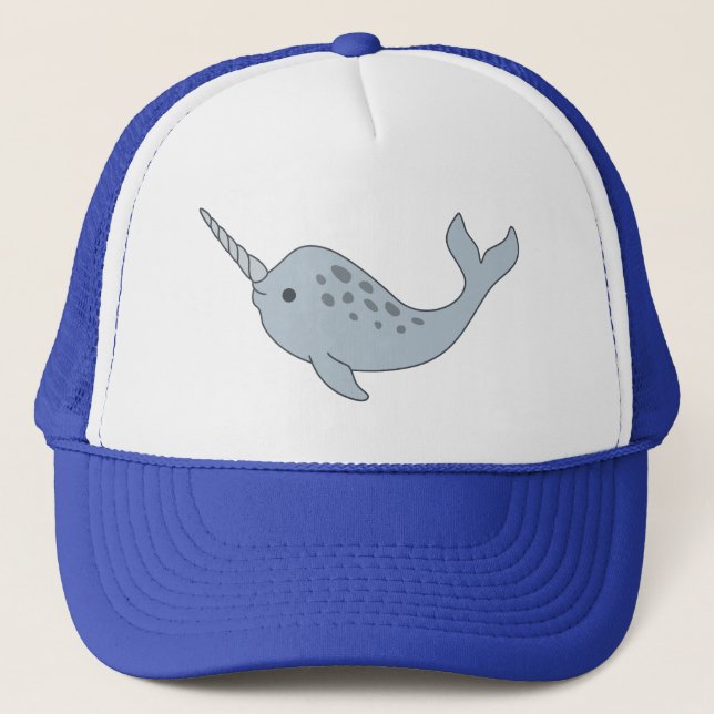Boné Chapéu do camionista de Tusked Narwhal (Frente)