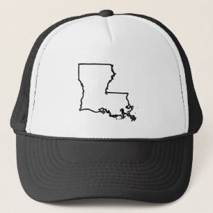 Boné Chapéu do camionista do estado de Louisiana
