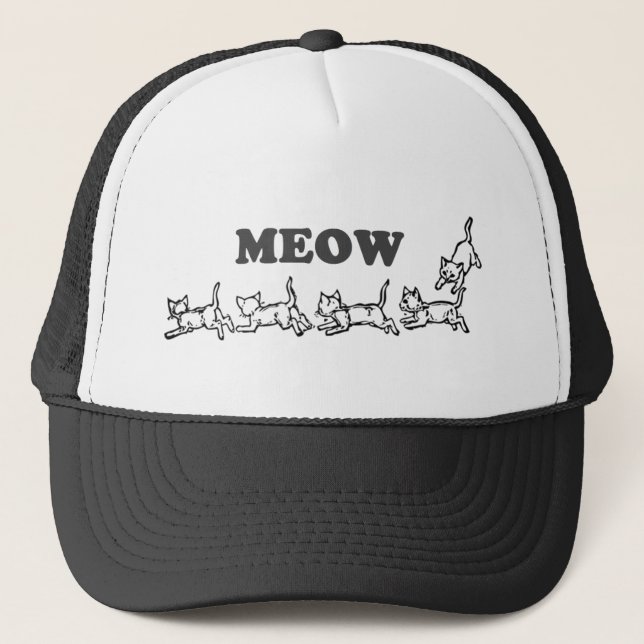 Boné Chapéu do camionista do Meow (Frente)