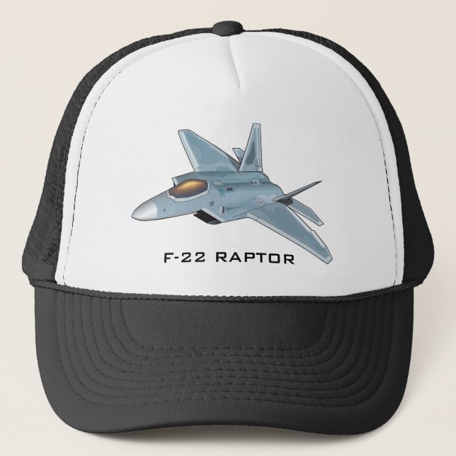 Boné Chapéu do camionista do RAPTOR F-22 (Frente)