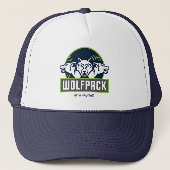 Boné Chapéu do camionista do SnapBack de WolfPack (Frente)