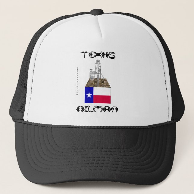 Boné Chapéu do campo petrolífero do Oilman de Texas (Frente)