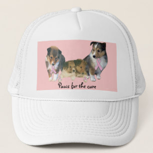 Boné Chapéu do cancro da mama de Sheltie