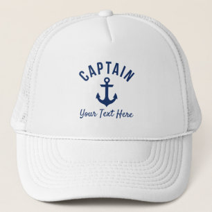 Boné Chapéu do Capitão de Barco Personalizável Engra