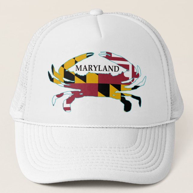 Boné Chapéu do caranguejo da bandeira de Maryland (Frente)