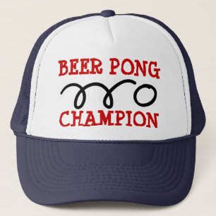 Boné Chapéu do chamion do pong da cerveja