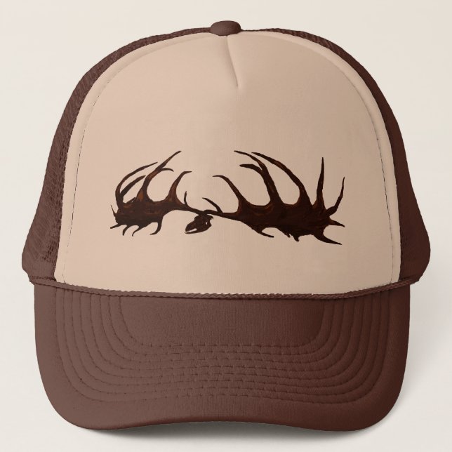 Boné Chapéu do crânio de Brown Megaloceros (Frente)