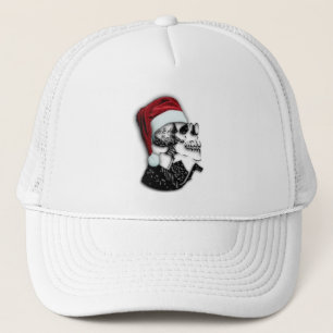 Boné Chapéu do crânio do papai noel